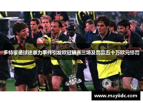 多特蒙德球迷暴力事件引发欧冠禁赛三场及罚款五十万欧元惩罚